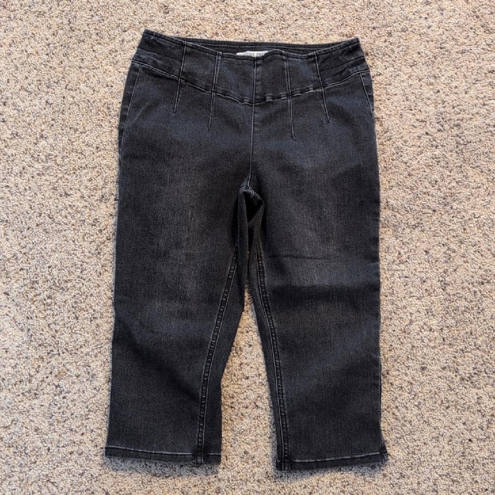 We The Free Black Denim Capri Pants Sz S